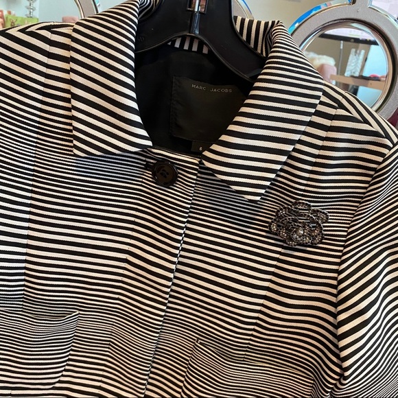 ❗️FINAL❗️Marc Jacobs Runway Striped Spring 2013 Jacket Blazer Size 6 - Picture 5 of 16